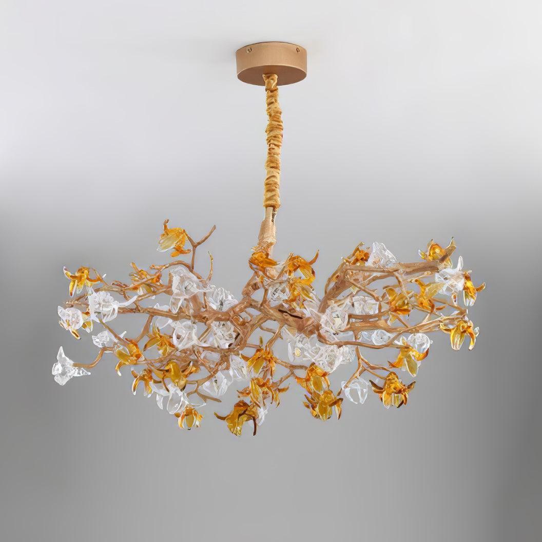Aosta Brass Branch Type Chandelier-Sylvia Space