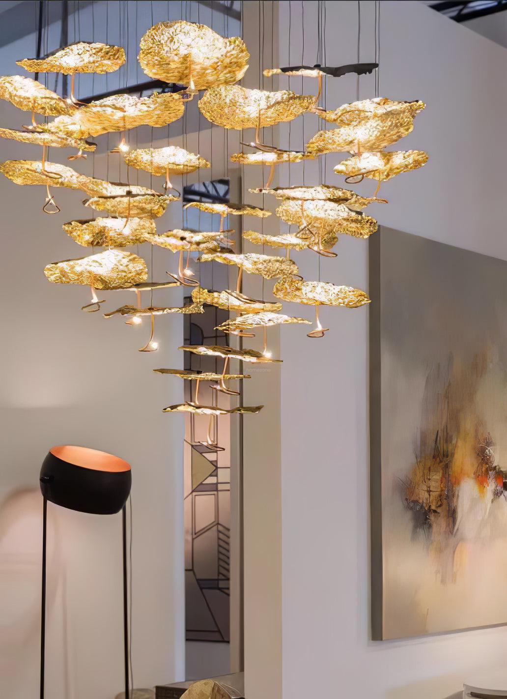 Brass Aviary Constellation Chandelier with 1/3/6/10/17/22 heads-Sylvia Space