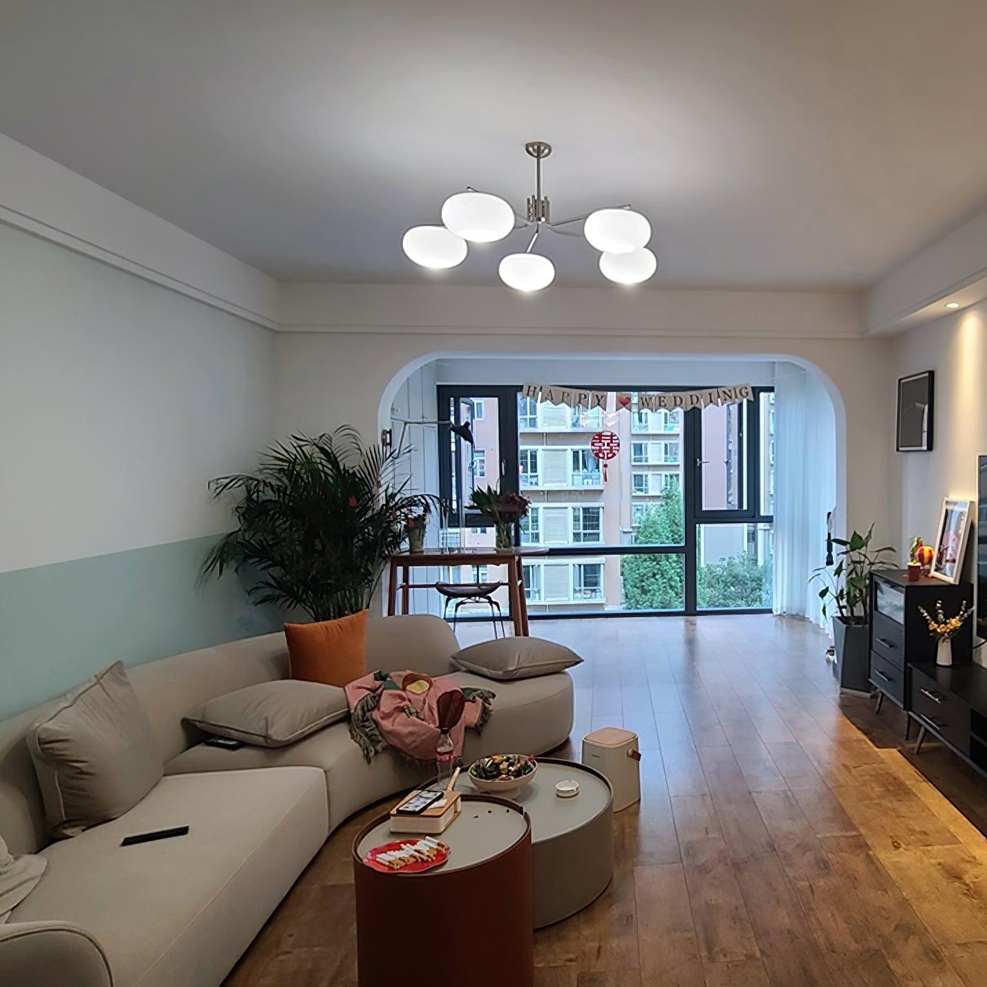 Barndon Round Chandelier-Sylvia Space