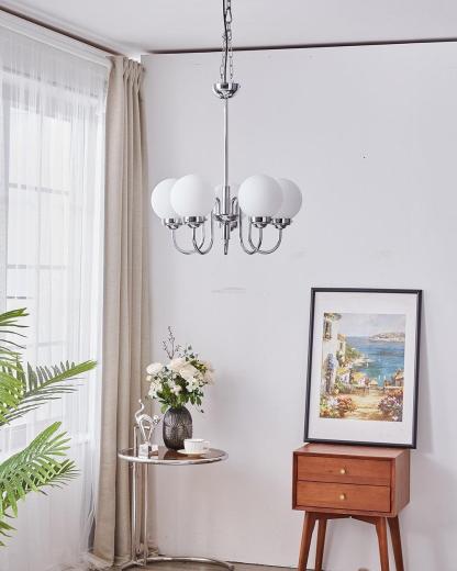 Progress Lighting Carisa Chandelier with 3/5/8 heads-Sylvia Space