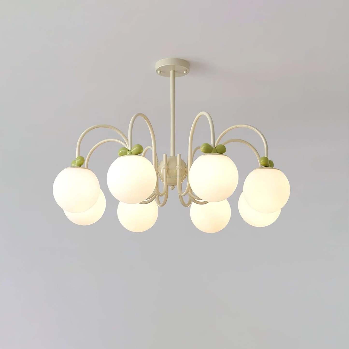 Cream Cherry Chandelier with 4/5/6/8 heads-Sylvia Space