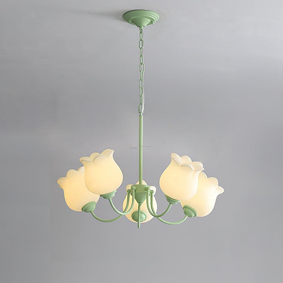 French Lily Chandelier with 3/5/6/8 heads-Sylvia Space
