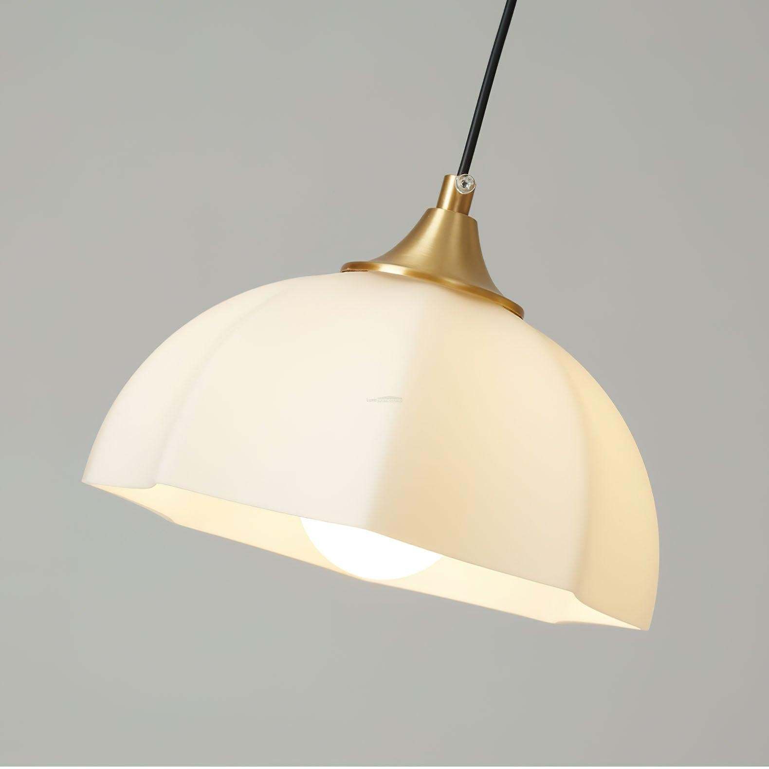 Octagonal Glass Bowl Chandelier with 3/5/8 heads-Sylvia Space