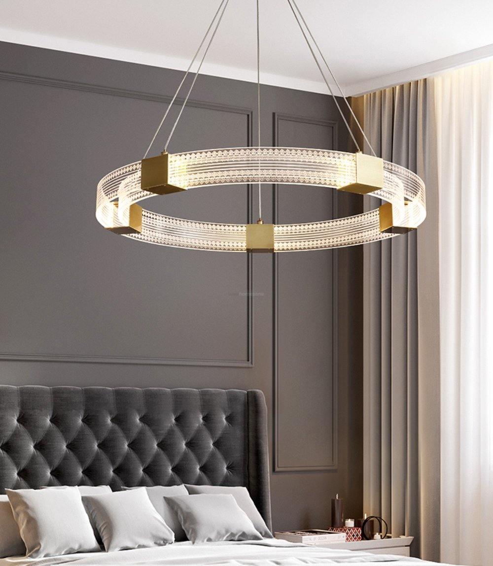 Parallel Ring LED Chandelier ∅ 25.6″-Sylvia Space