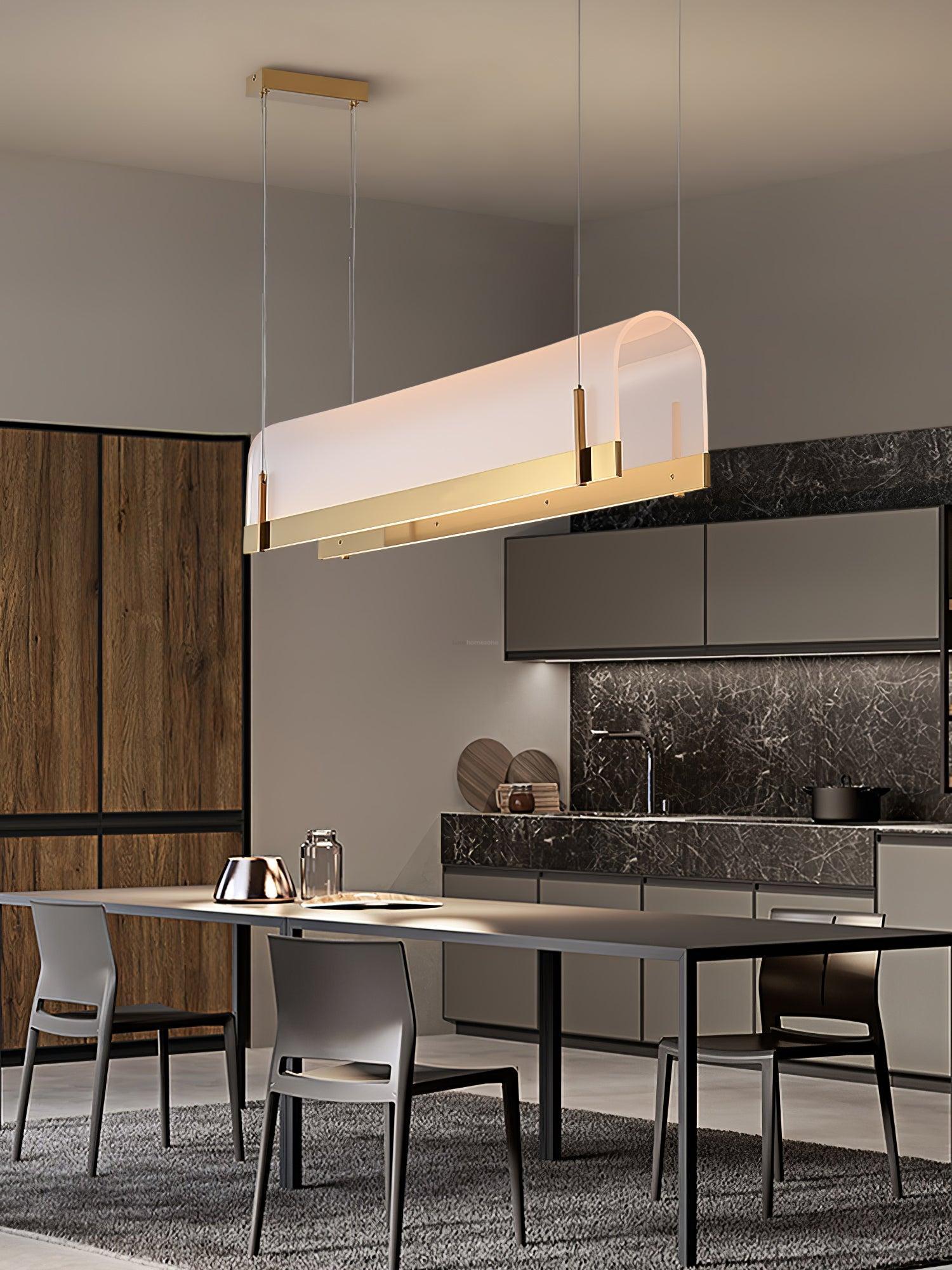 Round Arched Chandelier L 39.4″-Sylvia Space