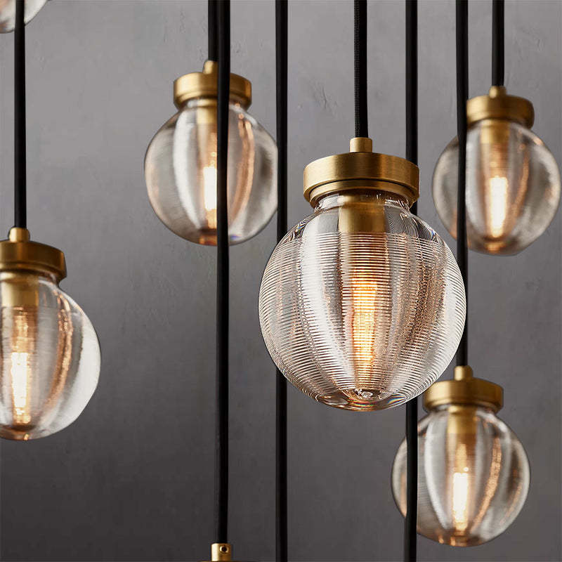 Pearl Round Chandelier D 60"-Sylvia Space