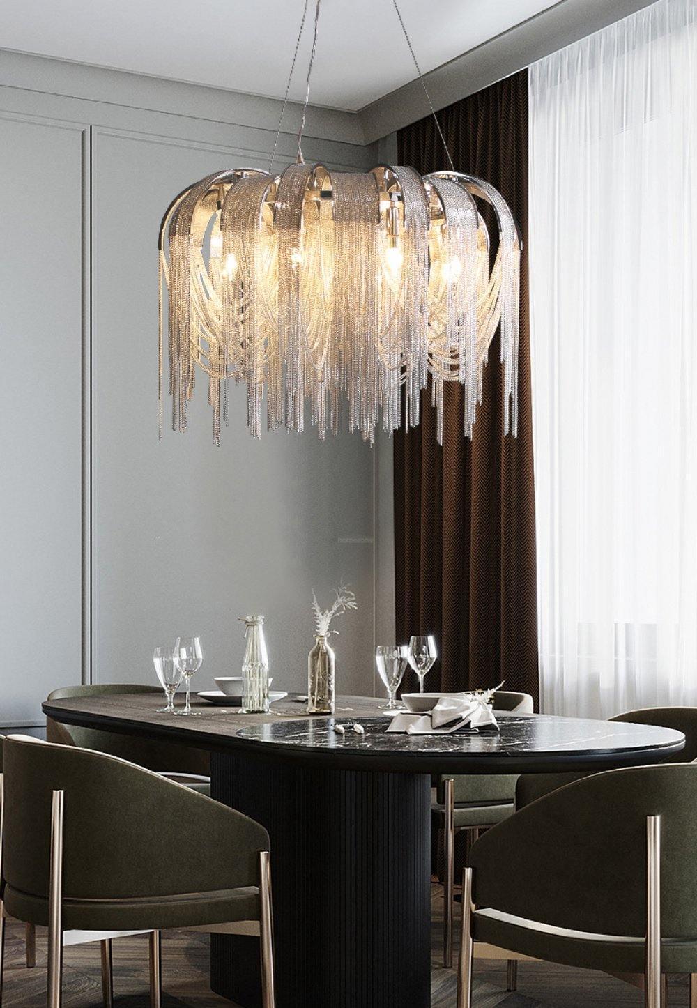 Length Chains Chandelier ∅ 23.6″-Sylvia Space