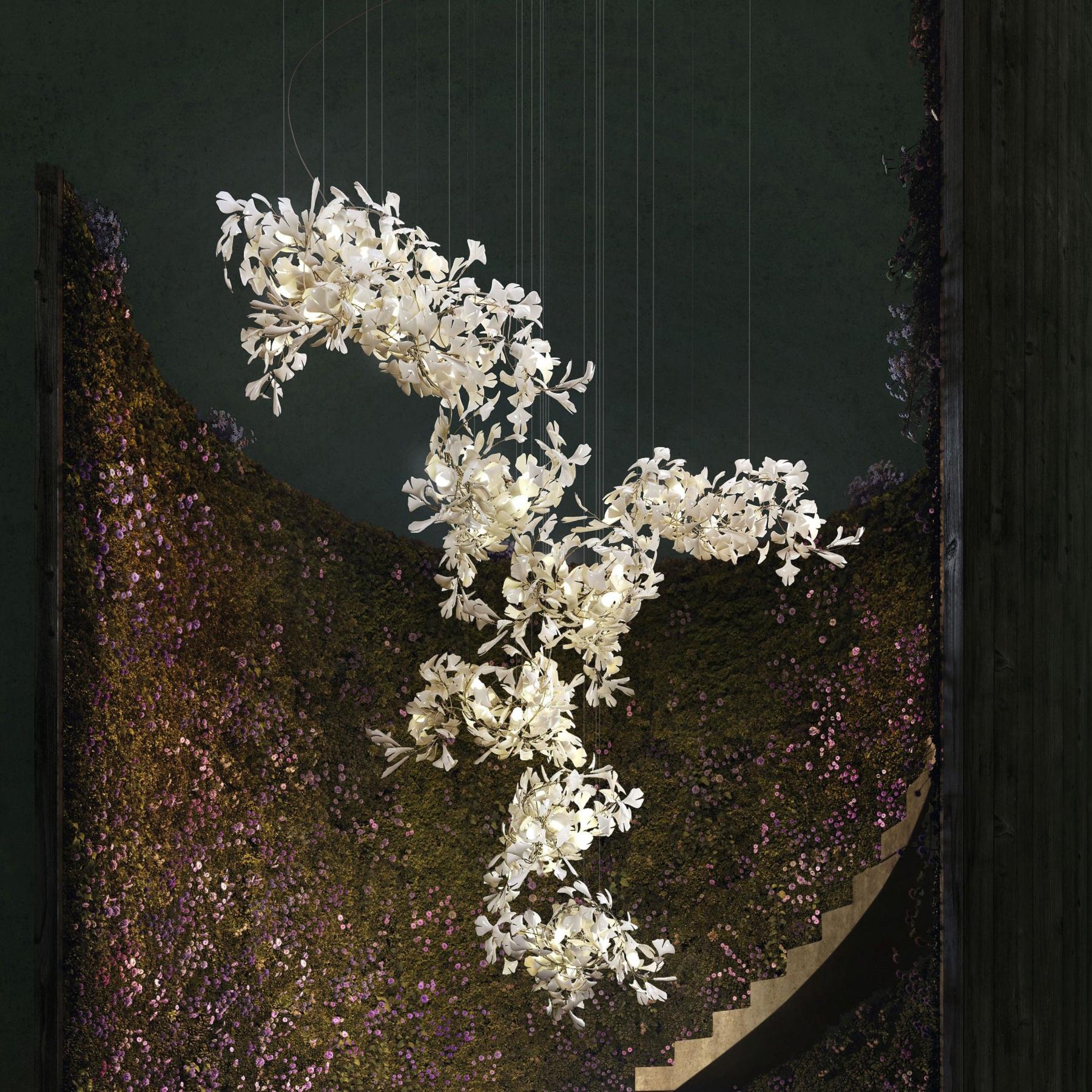 Gingko Combination Type Chandelier-Sylvia Space