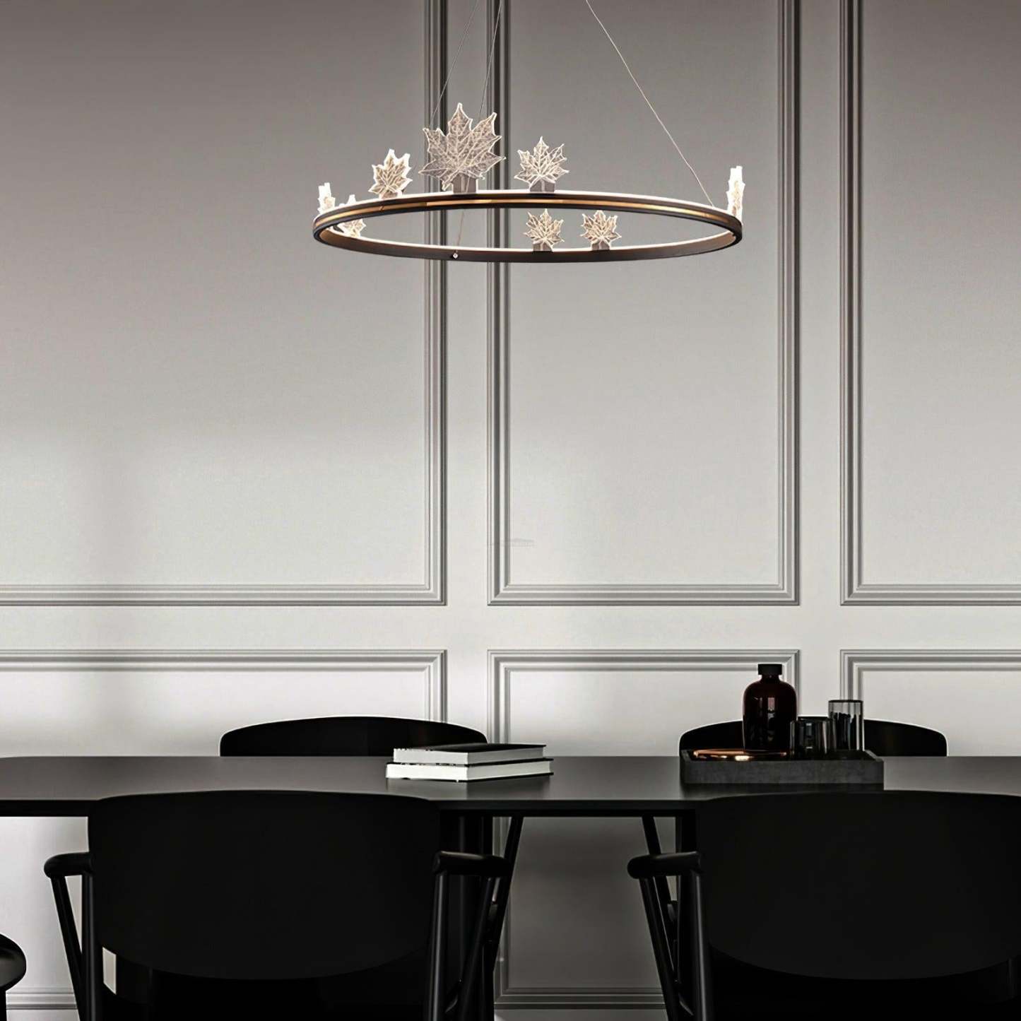 Ion Leaf Ring Chandelier-Sylvia Space