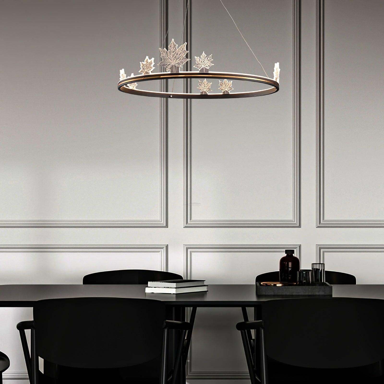Ion Leaf Ring Chandelier-Sylvia Space
