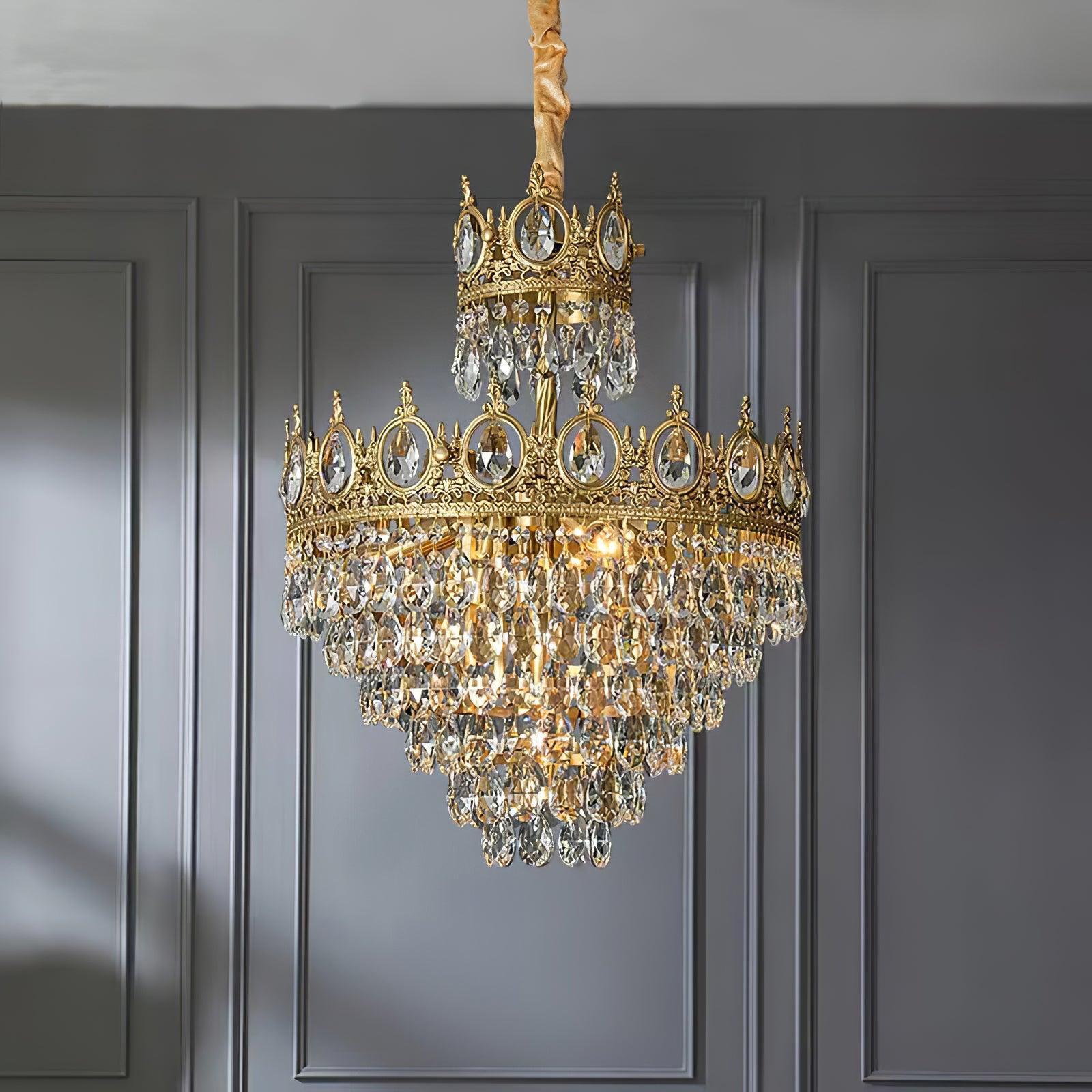 Vintage Crystal Chandelier-Sylvia Space