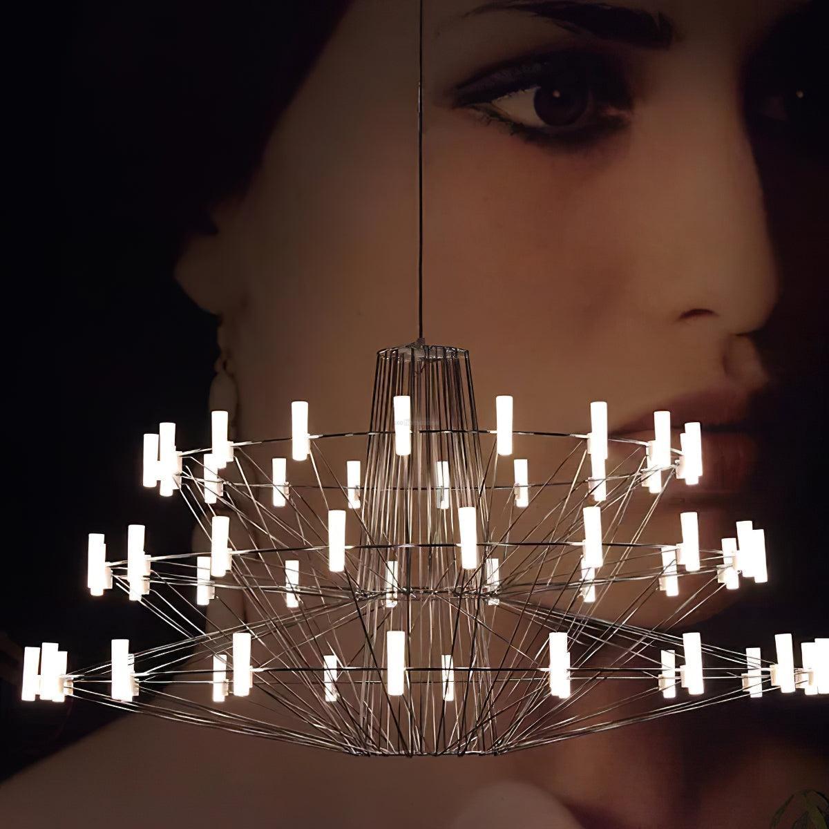 Sky Ballet Chandelier ∅ 33.5″ ~∅ 39.8″-Sylvia Space