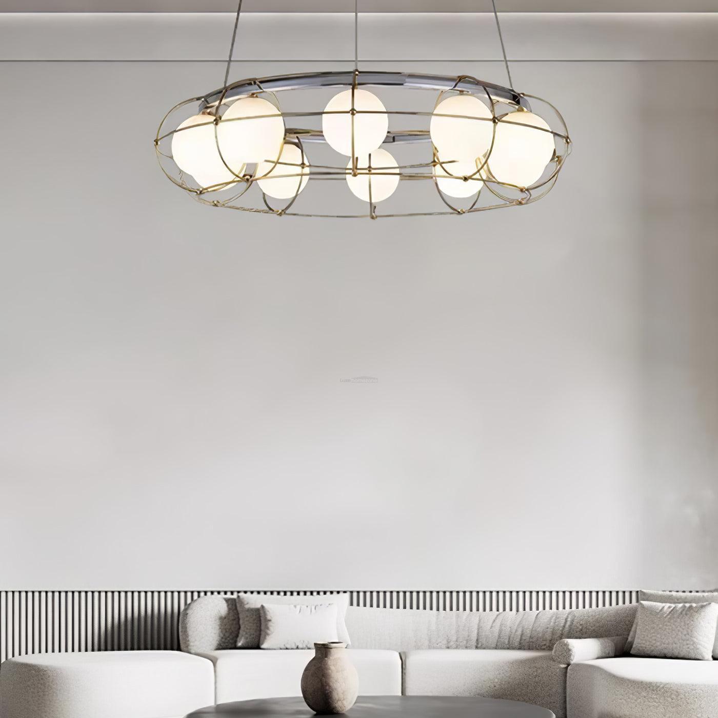 Maytoni Round/Linear Chandelier-Sylvia Space