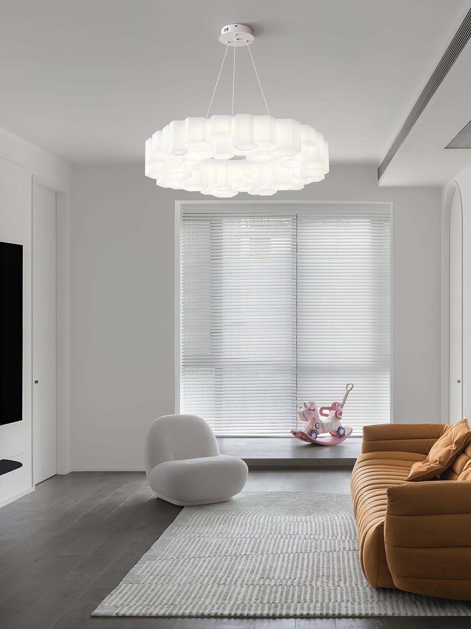 Honeycomb Chandelier ∅ 26.7″-Sylvia Space