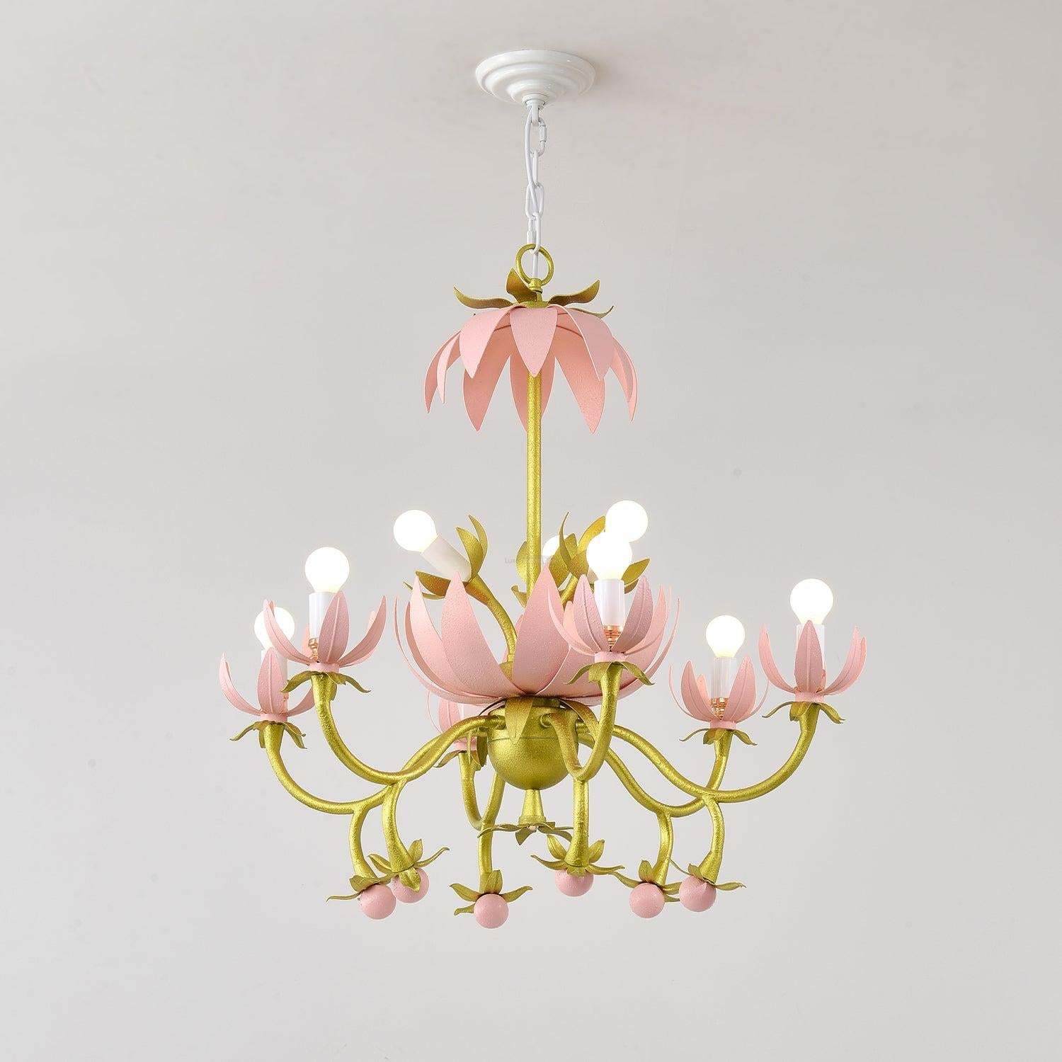 Mardi Gras Blossom Chandelier  Φ 25.6″-Sylvia Space
