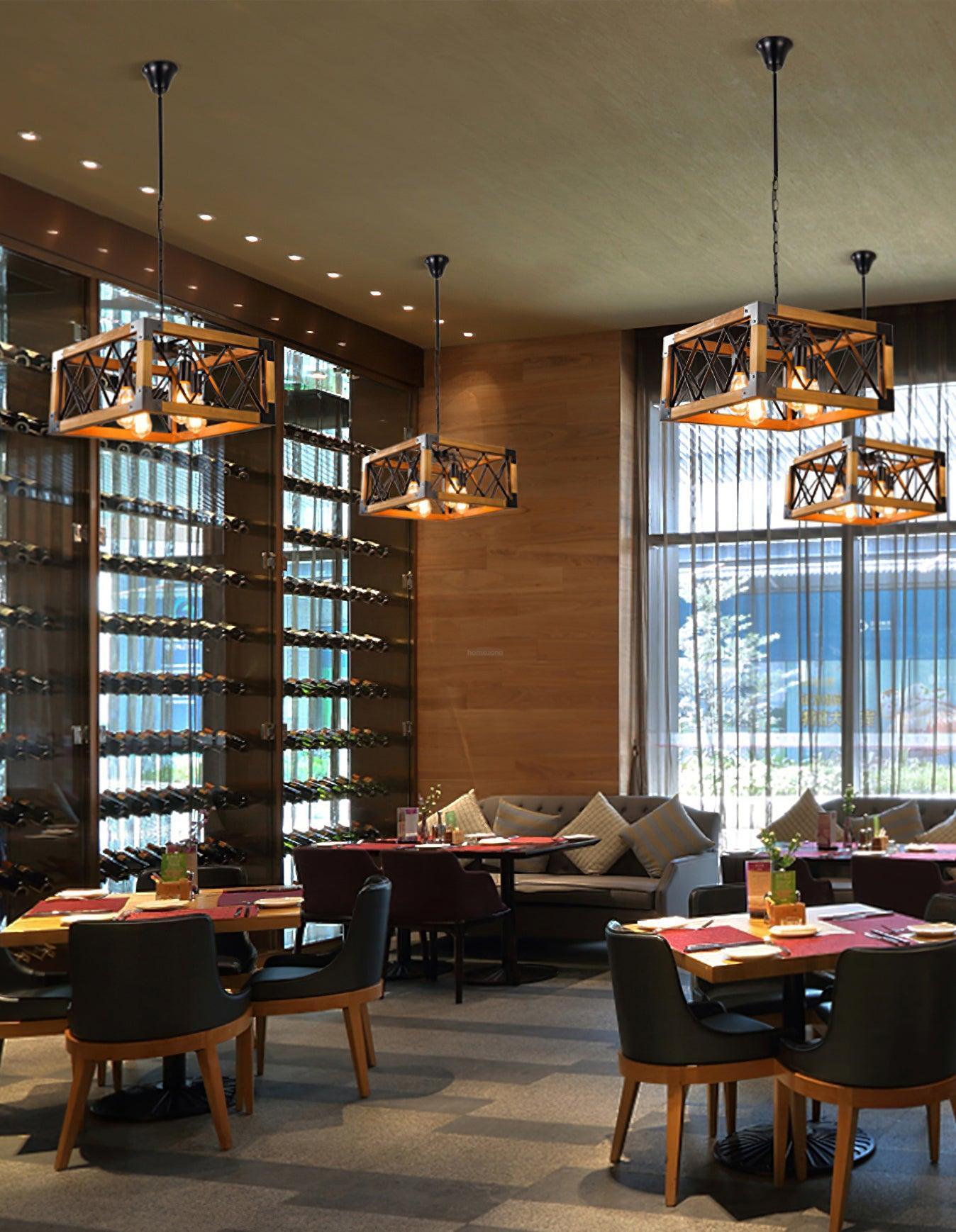 Kitchen Island Rectangle Chandelier  L 5.9″-Sylvia Space