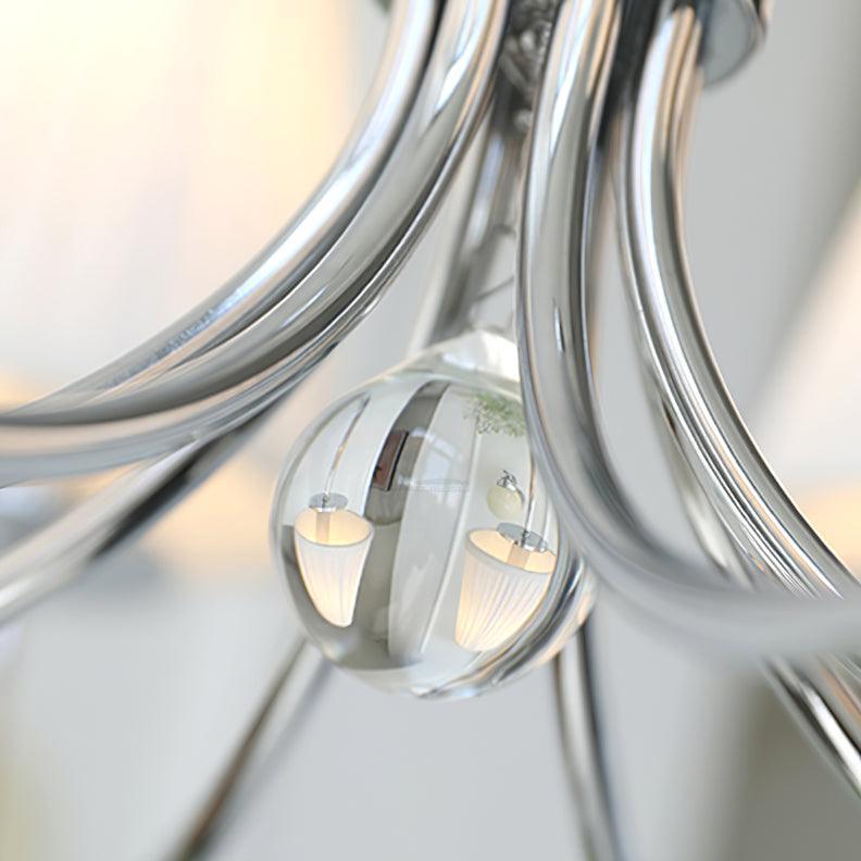 Simplicity Chrome Chandelier Φ 19.7″-Sylvia Space