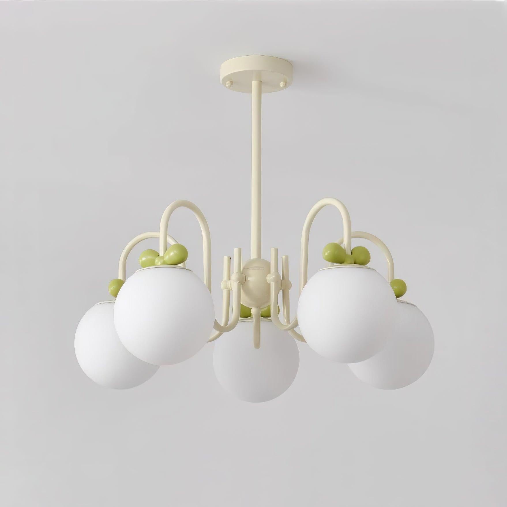 Cream Cherry Chandelier with 4/5/6/8 heads-Sylvia Space