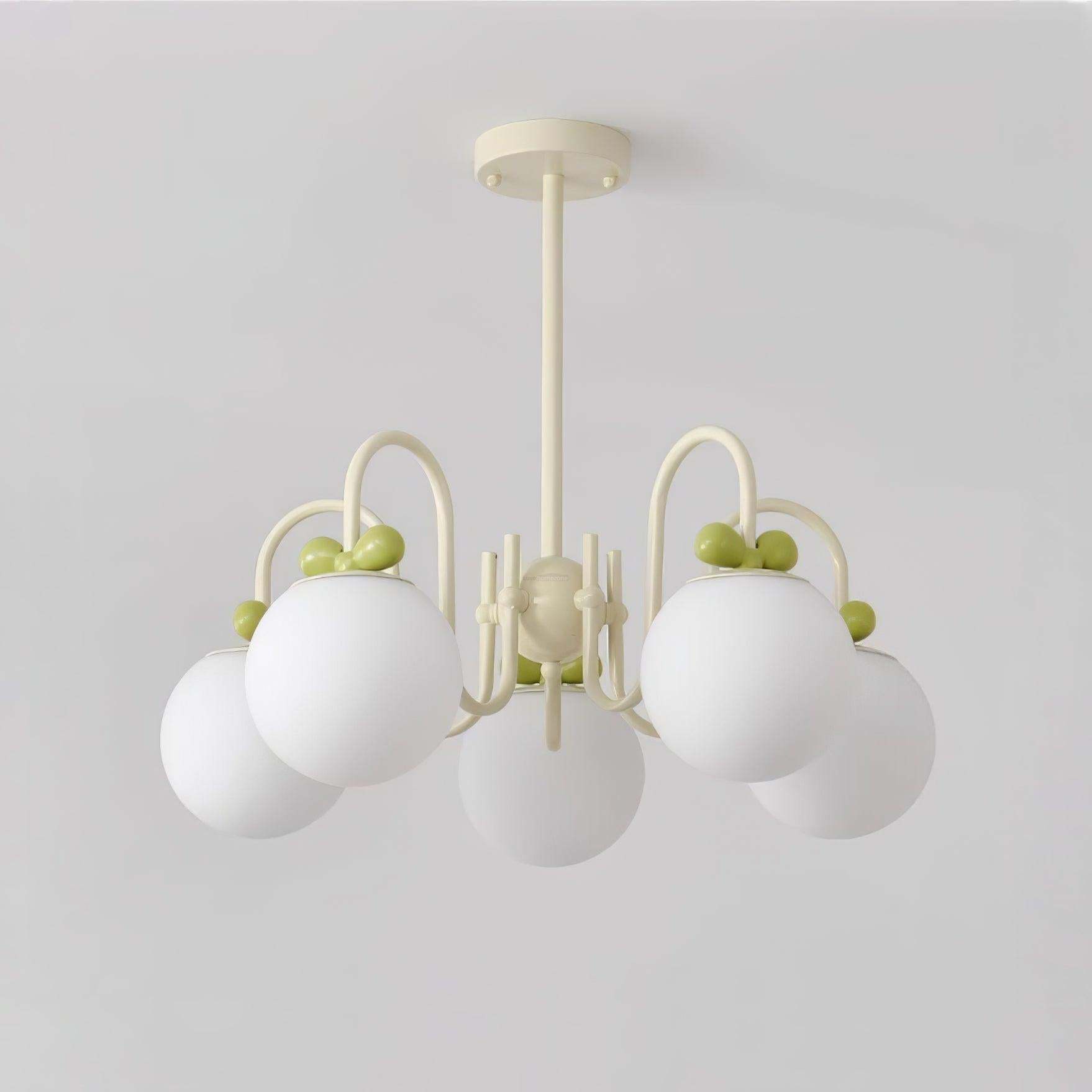 Cream Cherry Chandelier with 4/5/6/8 heads-Sylvia Space