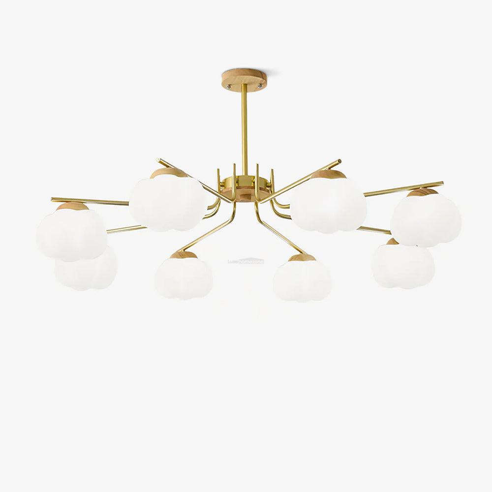 Plastic Cotton Balls Chandelier with 5/8 heads-Sylvia Space