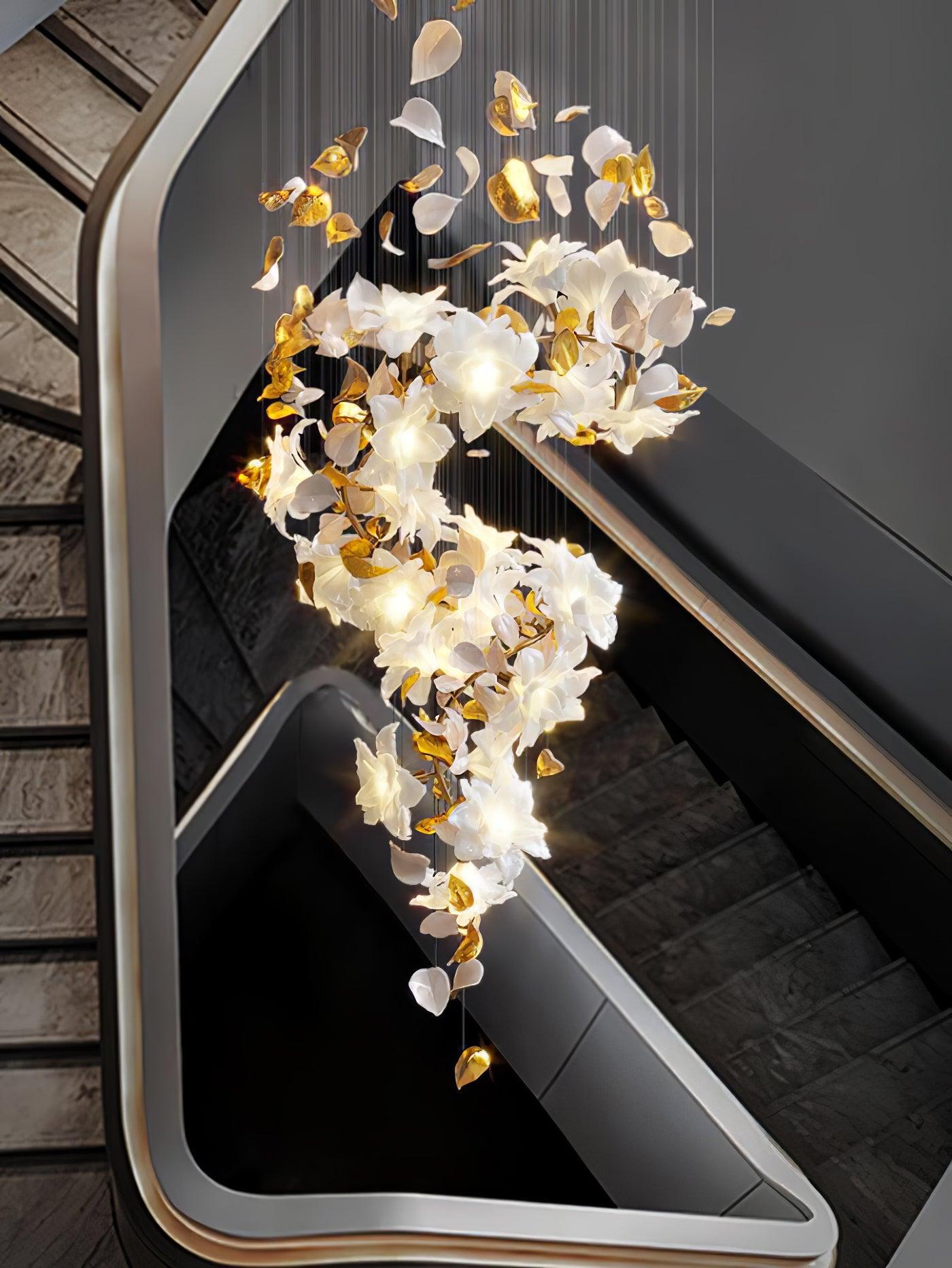 Flying Flowers Fluttering Chandelier with 6 Types-Sylvia Space