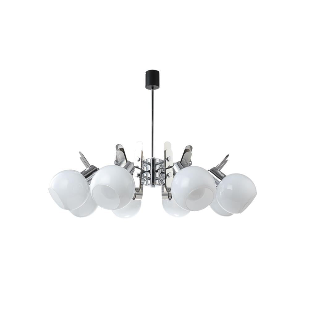 Geometrical Chrome Chandelier-Sylvia Space