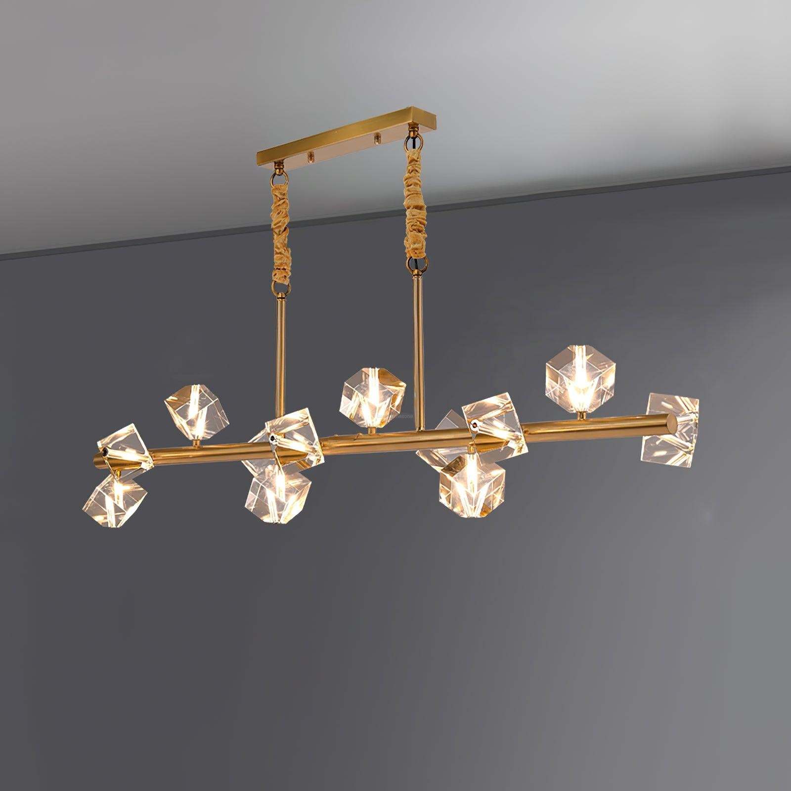 Takku Crystal Linear Chandelier-Sylvia Space