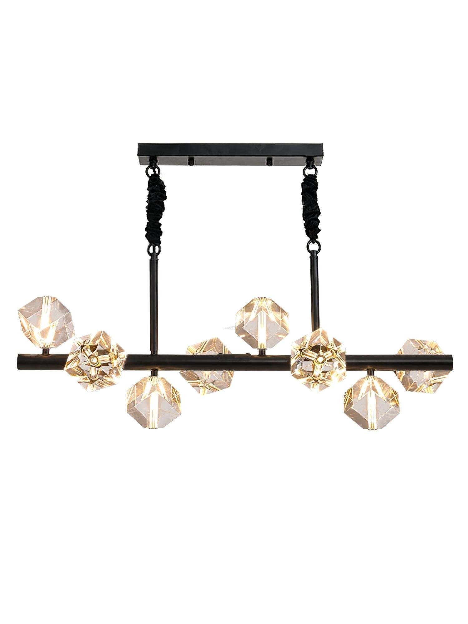 Takku Crystal Linear Chandelier-Sylvia Space