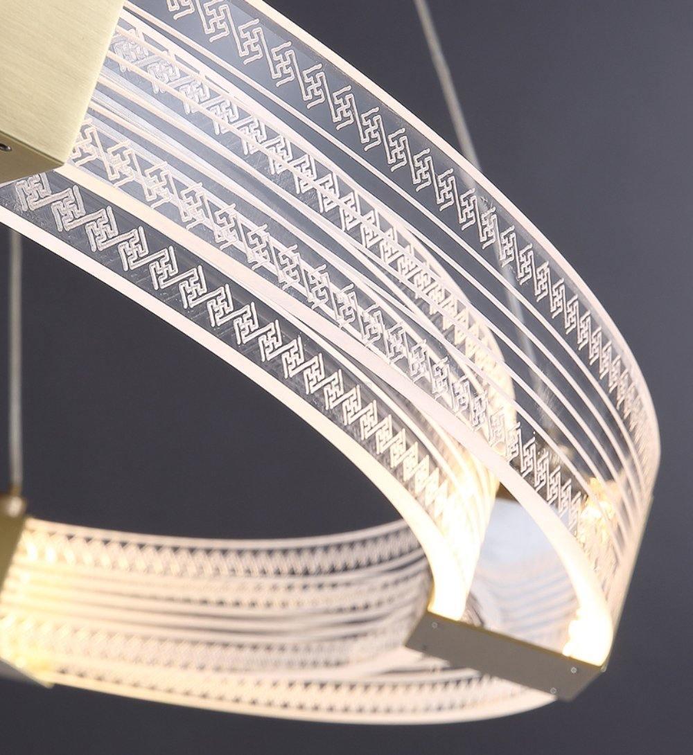 Parallel Ring LED Chandelier ∅ 25.6″-Sylvia Space