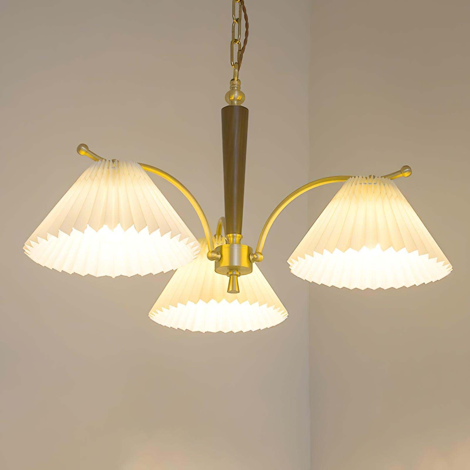 Wrinkled Chandelier with 3/5 heads-Sylvia Space