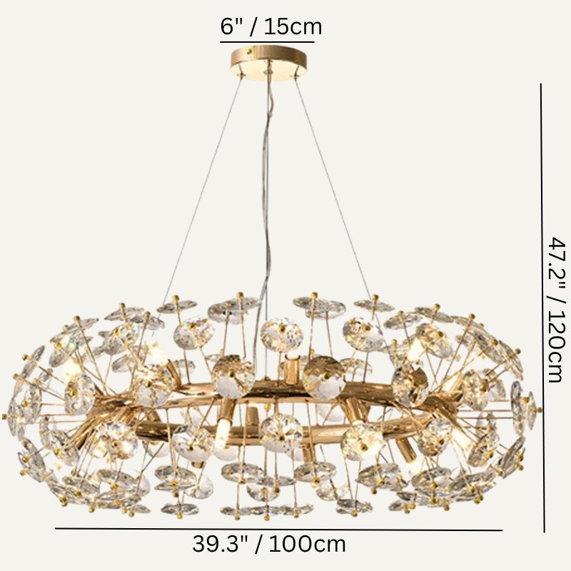 Eclatium Round Chandelier-Sylvia Space