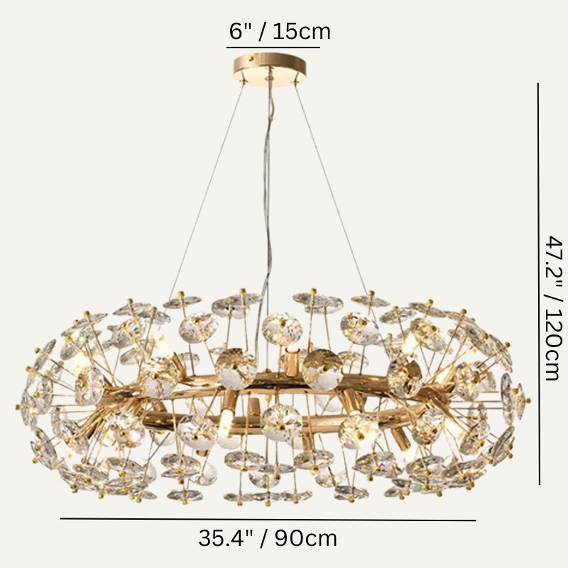 Eclatium Round Chandelier-Sylvia Space
