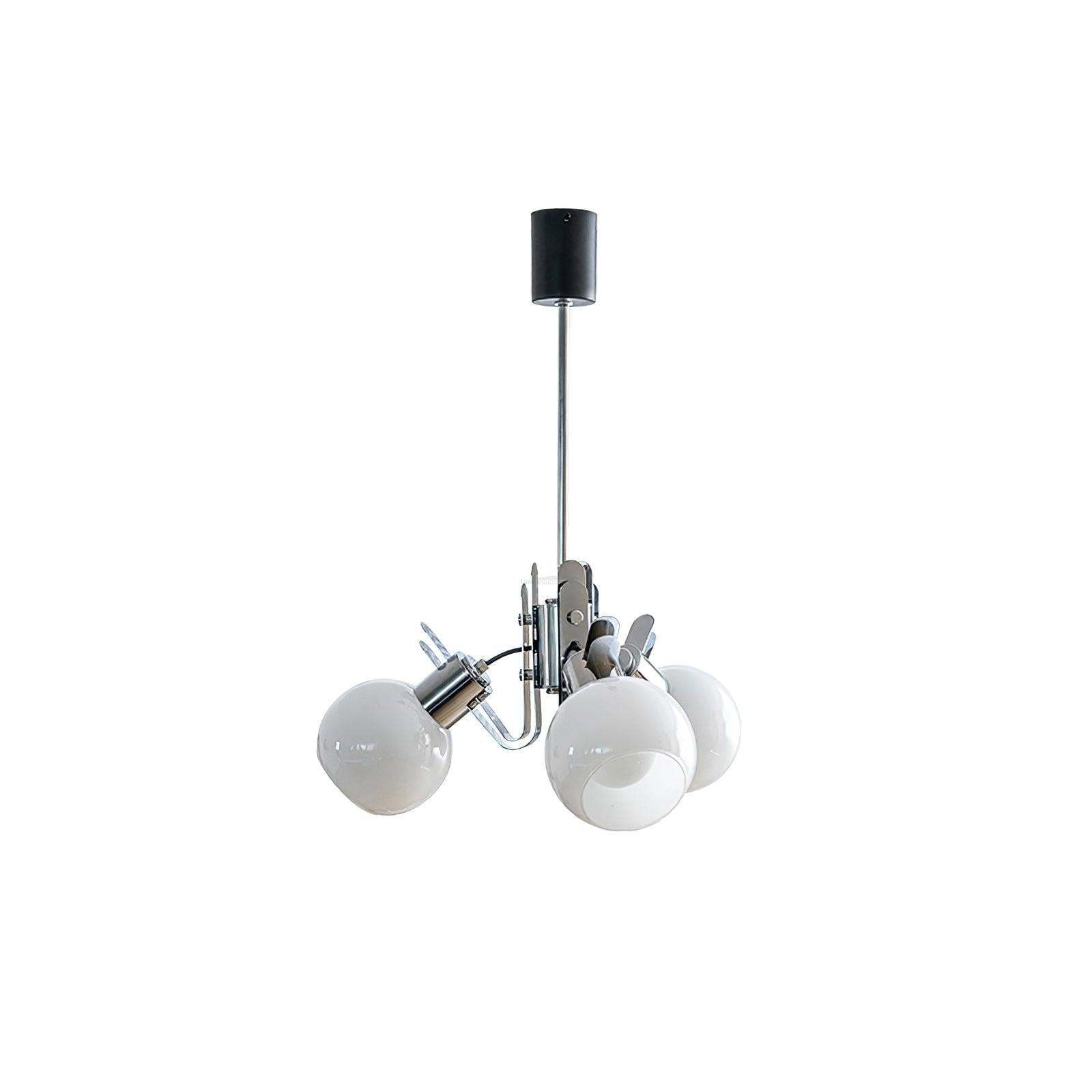 Geometrical Chrome Chandelier-Sylvia Space