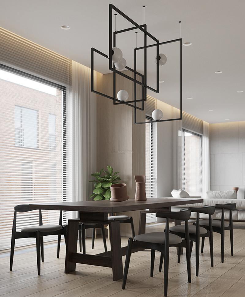 Mondrian Glass Ceiling Light L 47.2″-Sylvia Space