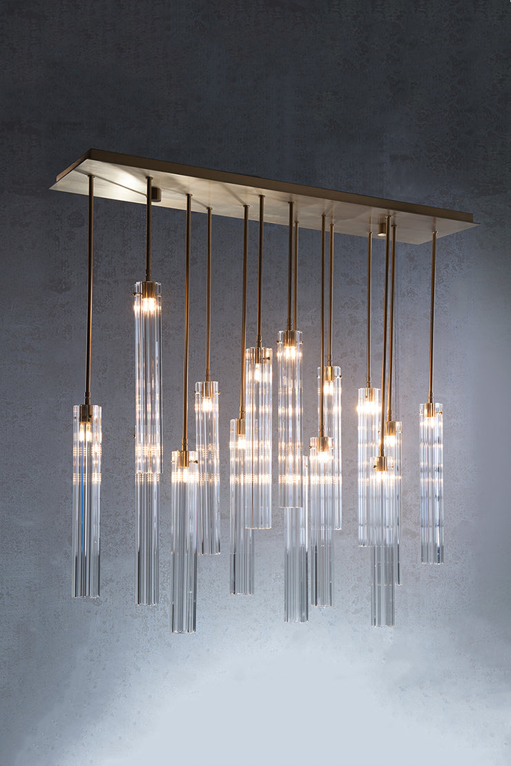 Aria Eden Multi Spot Glass Chandelier