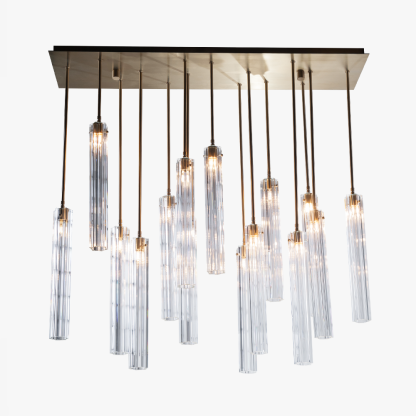 Aria Eden Multi Spot Glass Chandelier