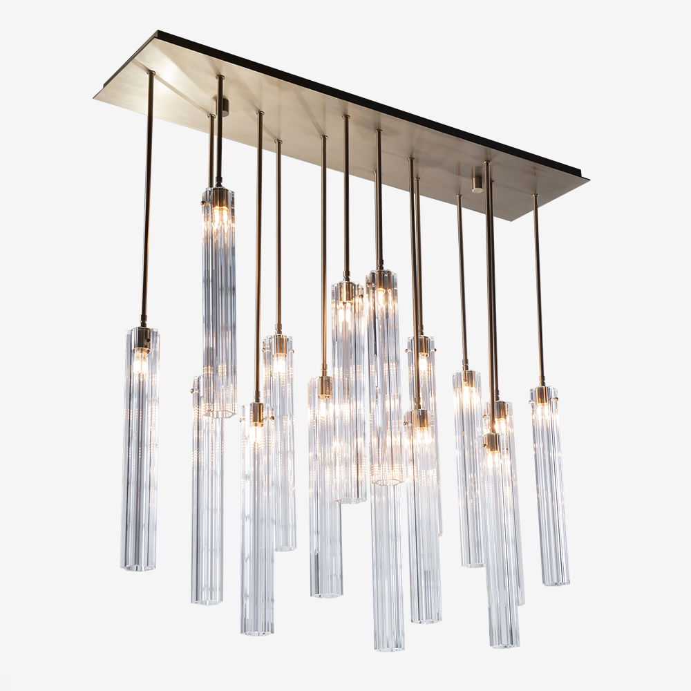 Aria Eden Multi Spot Glass Chandelier