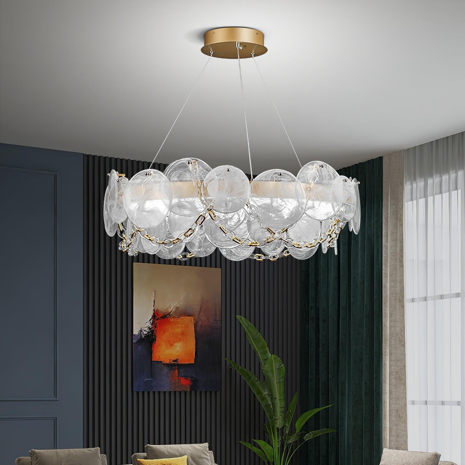 Cassia Chandelier ∅ 26.6″-Sylvia Space