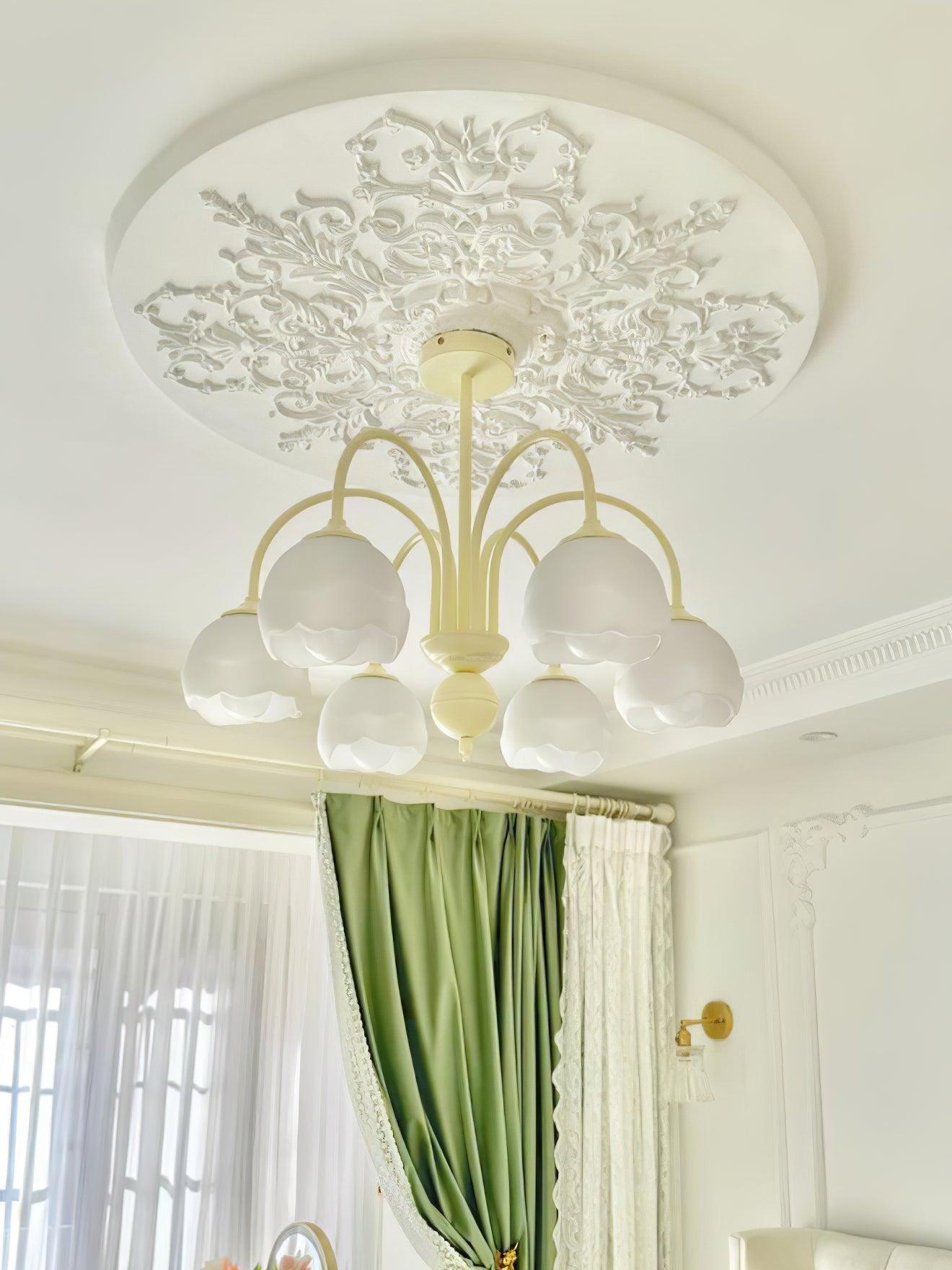 Creamy Chandelier with 5/6/8 heads-Sylvia Space