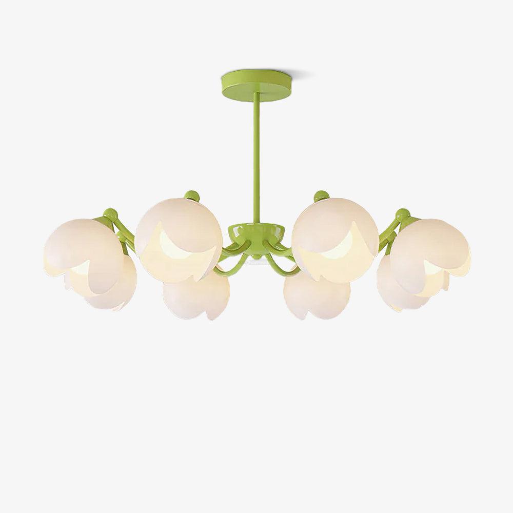 Murano Cream Chandelier with 3/5/6/8 heads-Sylvia Space