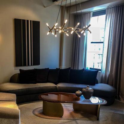 Le Diamant Chandelier with 20 heads-Sylvia Space