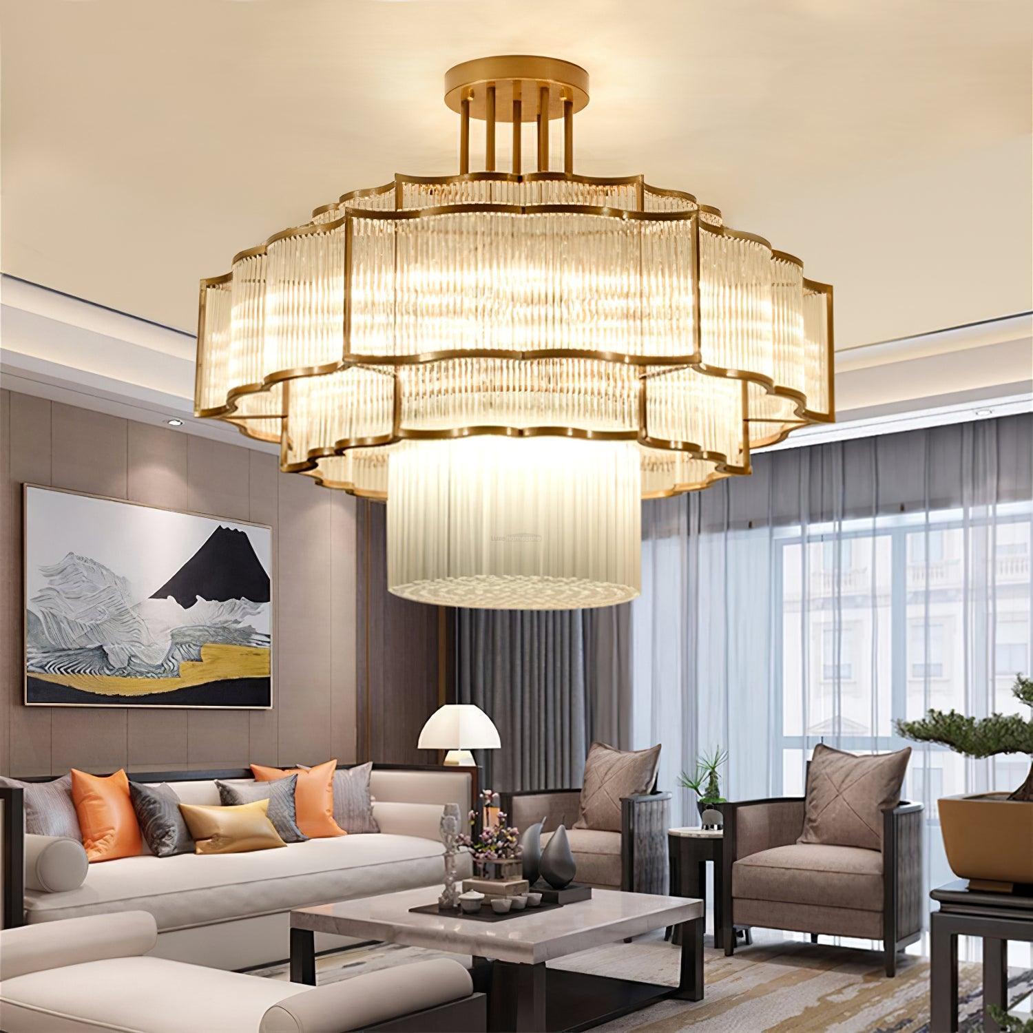 Pharo Ii Chandelier  ∅ 23.6″~39.4''-Sylvia Space