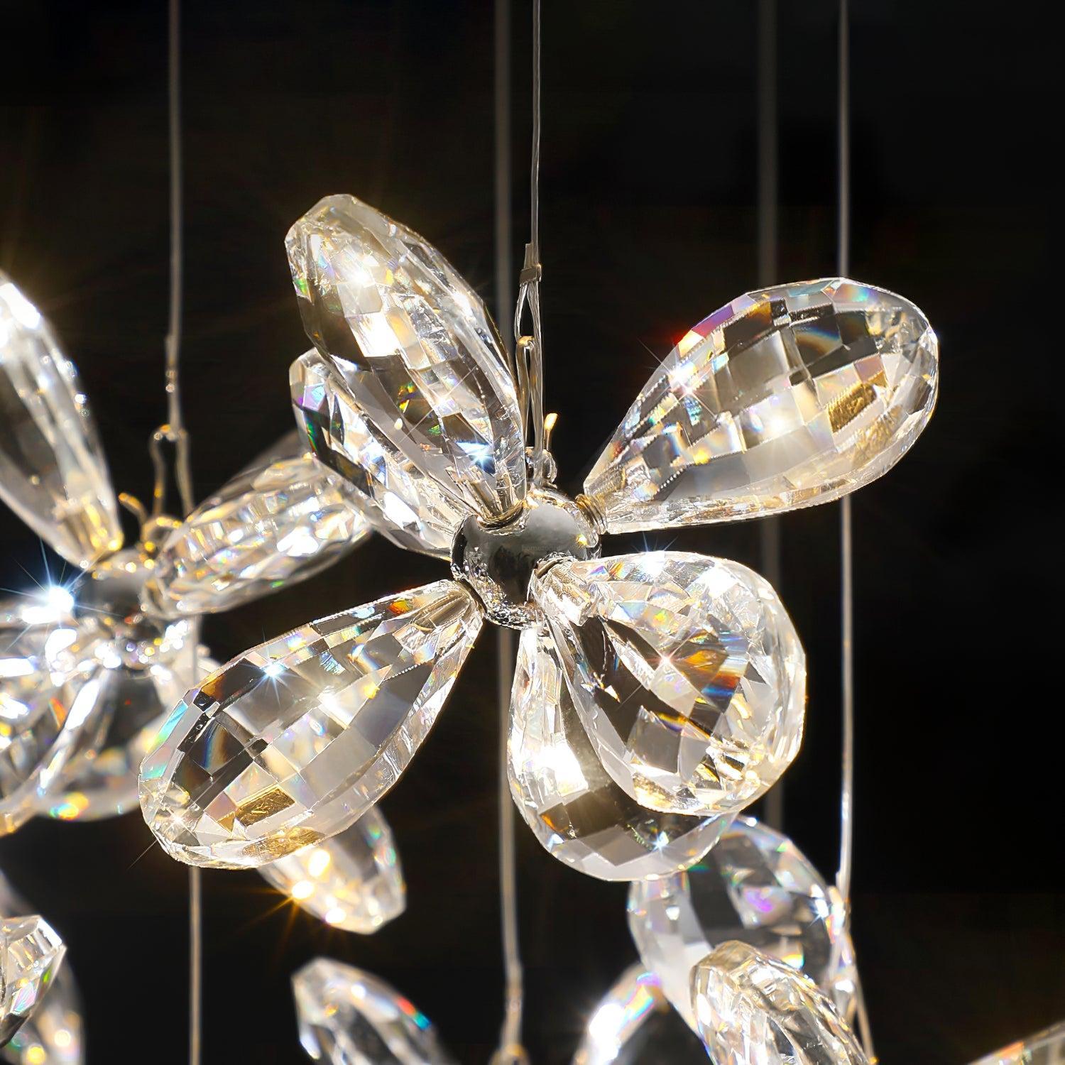 Floating Butterfly Chandelier L 47.2″-Sylvia Space