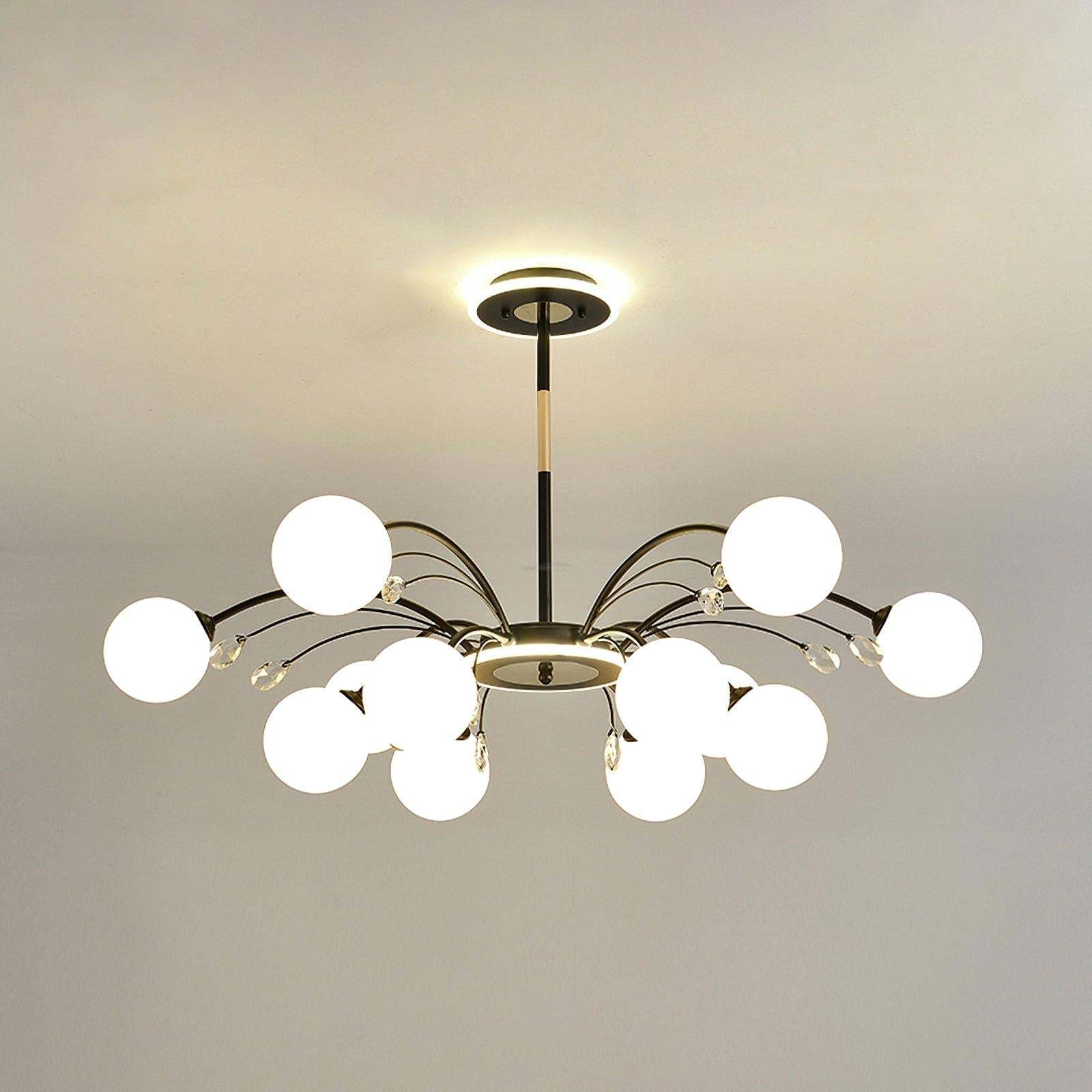 Glamorous Glass Raindrop Chandeliers with 6/8/10/12/16 heads-Sylvia Space