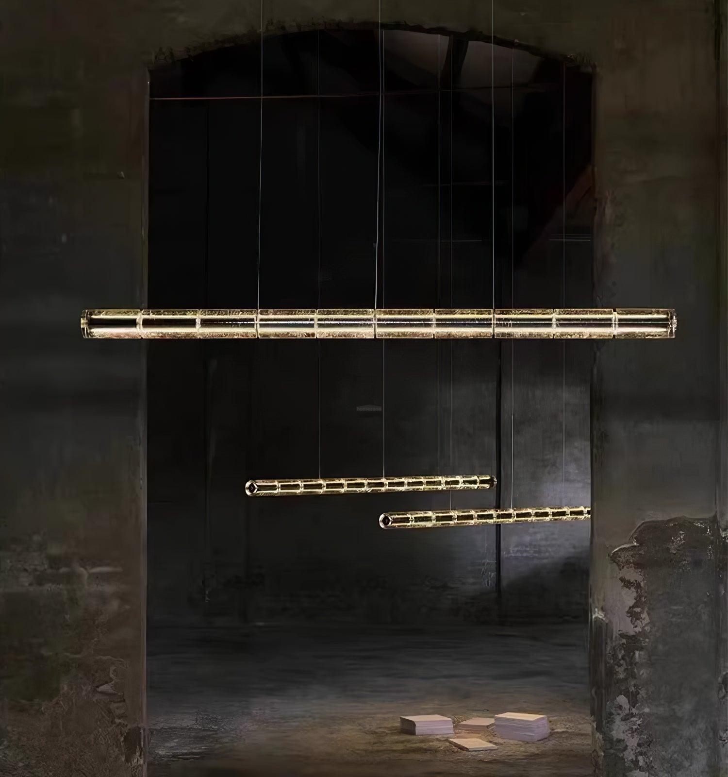 Mcdade Segmented Glass LinearChandelier-Sylvia Space