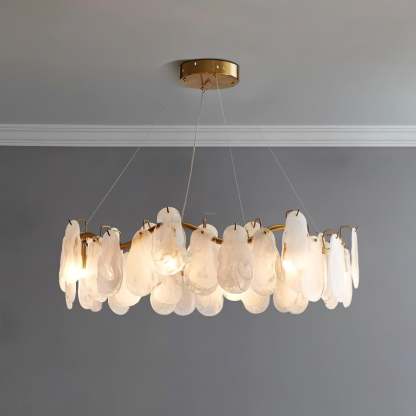 Mahina Cloud Round/Linear Chandelier-Sylvia Space