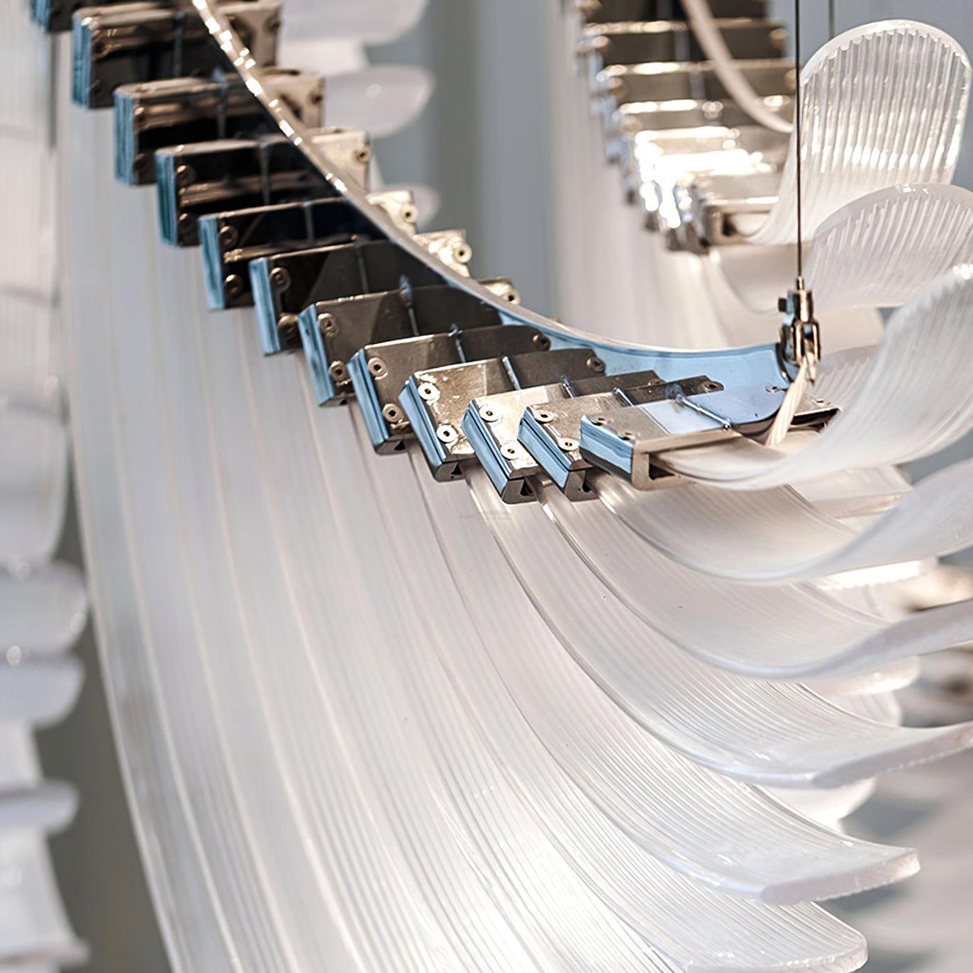 Tiered Palmette Chandelier L 15″-Sylvia Space