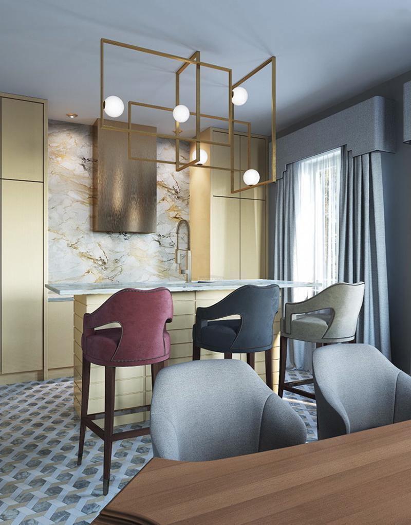 Mondrian Glass Ceiling Light L 47.2″-Sylvia Space