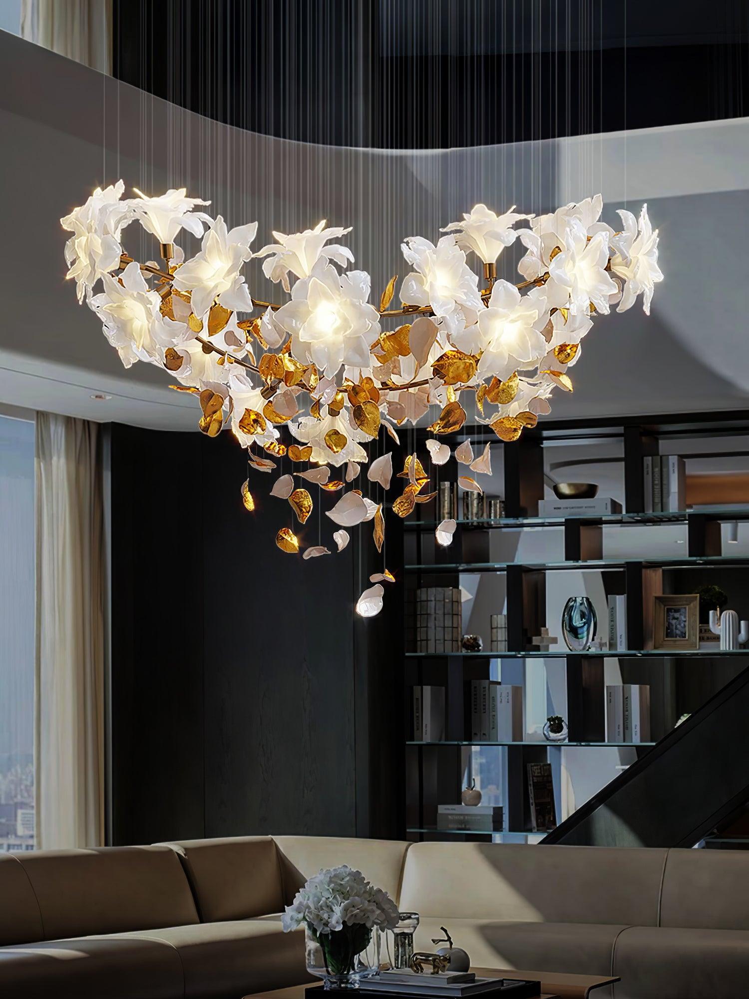 Flying Flowers Fluttering Chandelier with 6 Types-Sylvia Space