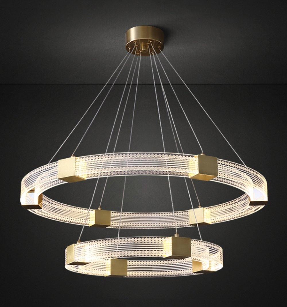 Parallel Ring LED Chandelier ∅ 25.6″-Sylvia Space